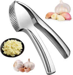 Prensa de Ajos, Prensador de Ajos de Cocina Profesional Prensa Manual de Ajos